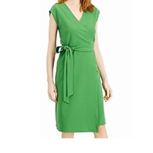 NWT Alfani Cap-Sleeve Wrap Dress